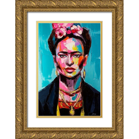 Freida Gold Ornate Wood Framed Art Print with Double Matting by Tikhonova, Lana