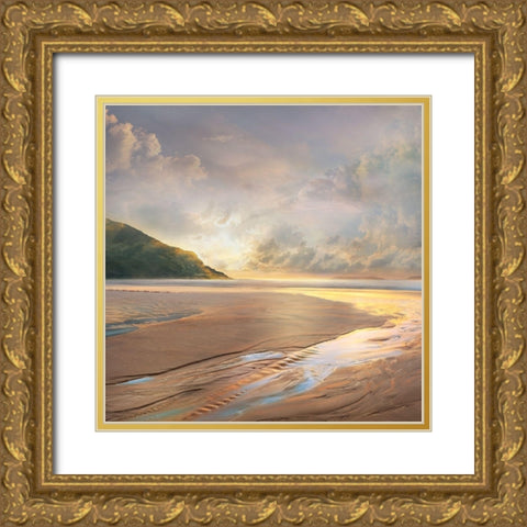 At Low Tide Gold Ornate Wood Framed Art Print with Double Matting by Calascibetta, Mike