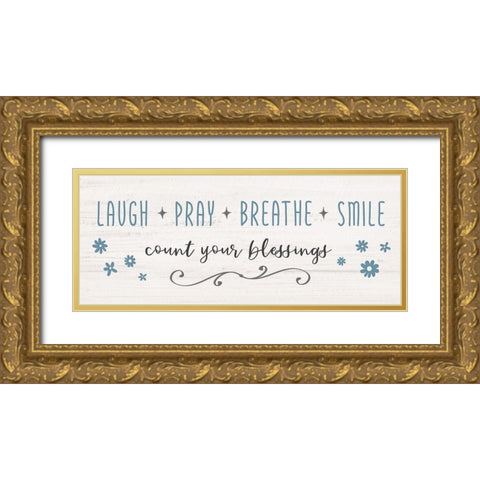 Count Your Blessings Gold Ornate Wood Framed Art Print with Double Matting by Carpentieri, Natalie
