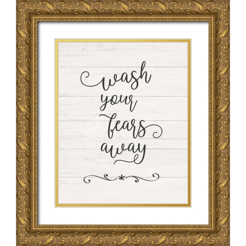 Wash Fears Gold Ornate Wood Framed Art Print with Double Matting by Carpentieri, Natalie