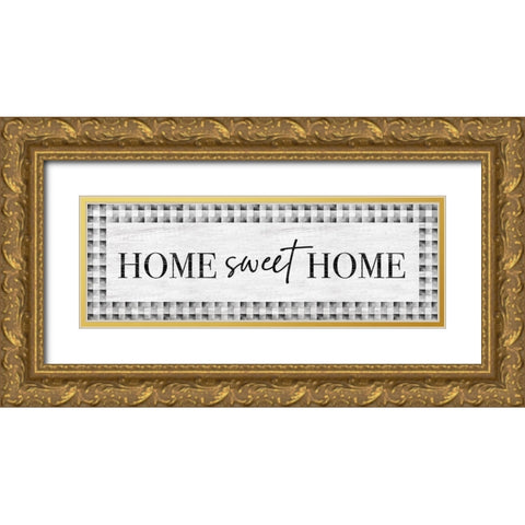 Home Sweet Home Gold Ornate Wood Framed Art Print with Double Matting by Carpentieri, Natalie
