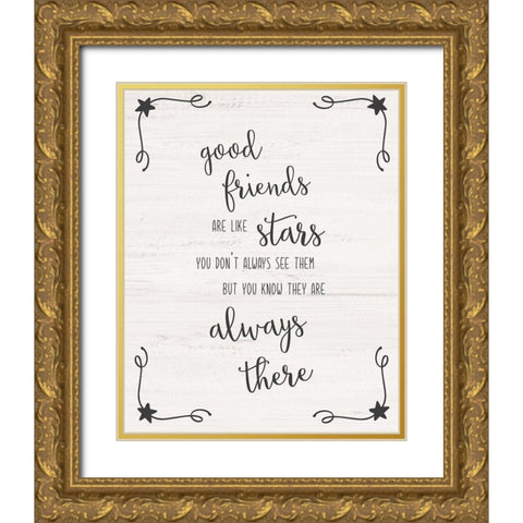 Always There Gold Ornate Wood Framed Art Print with Double Matting by Carpentieri, Natalie
