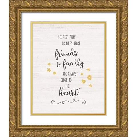 Close to the Heart Gold Ornate Wood Framed Art Print with Double Matting by Carpentieri, Natalie