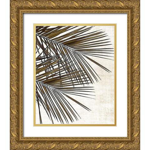 Palm I Gold Ornate Wood Framed Art Print with Double Matting by Carpentieri, Natalie