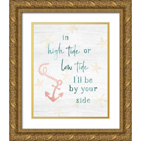 High Tide Gold Ornate Wood Framed Art Print with Double Matting by Carpentieri, Natalie