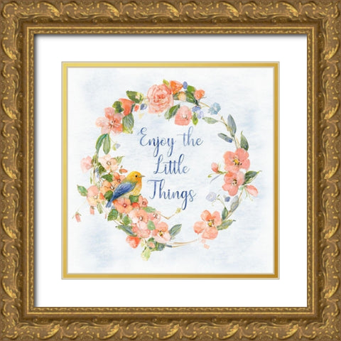 Sweet Song I Gold Ornate Wood Framed Art Print with Double Matting by Swatland, Sally
