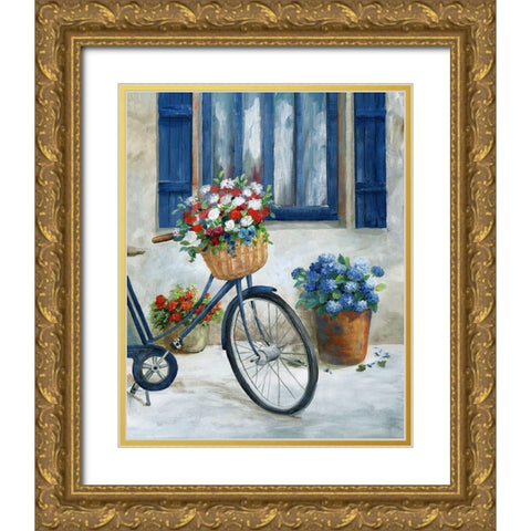 Summer Ride II Gold Ornate Wood Framed Art Print with Double Matting by Nan