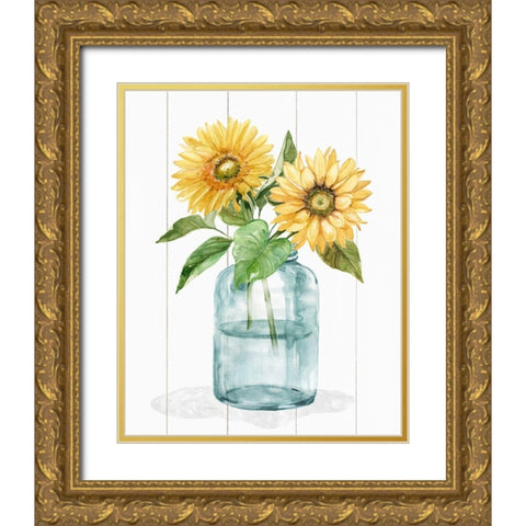 Sunny Day I Gold Ornate Wood Framed Art Print with Double Matting by Robinson, Carol