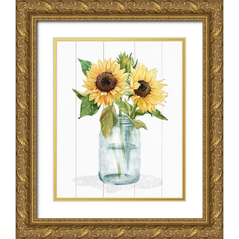 Sunny Day II Gold Ornate Wood Framed Art Print with Double Matting by Robinson, Carol