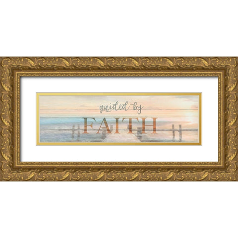 Guided by Faith Gold Ornate Wood Framed Art Print with Double Matting by Calascibetta, Mike