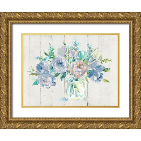 Sweet Summer Gold Ornate Wood Framed Art Print with Double Matting by Robinson, Carol