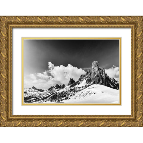 Dragons Tail Gold Ornate Wood Framed Art Print with Double Matting by Van de Goor, Lars