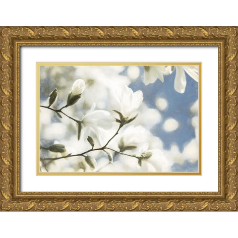 Unfolding Beauty Gold Ornate Wood Framed Art Print with Double Matting by Van de Goor, Lars