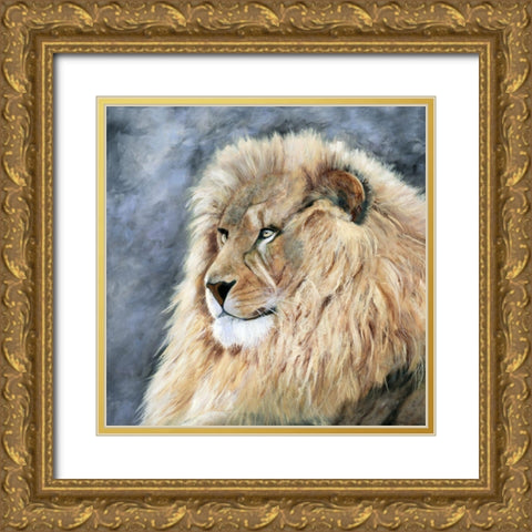 Watchful Wisdom Gold Ornate Wood Framed Art Print with Double Matting by Cole, Jan