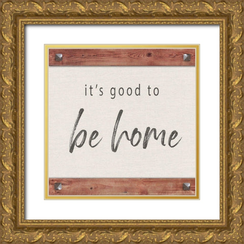 Home Gold Ornate Wood Framed Art Print with Double Matting by Murray, Amanda