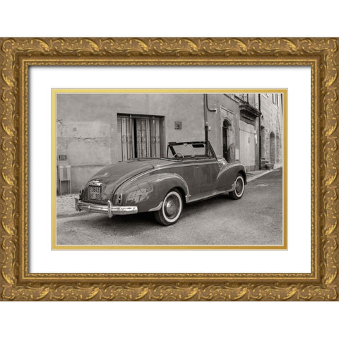 Classic Automobile Gold Ornate Wood Framed Art Print with Double Matting by Van de Goor, Lars