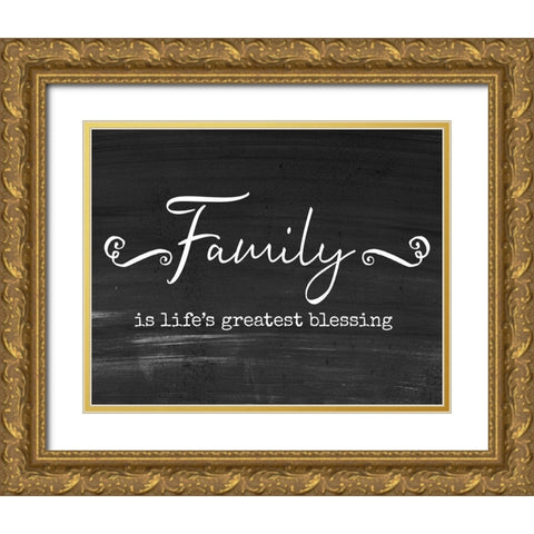 Greatest Blessing Gold Ornate Wood Framed Art Print with Double Matting by Murray, Amanda