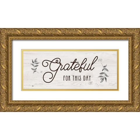 For this Day Gold Ornate Wood Framed Art Print with Double Matting by Murray, Amanda