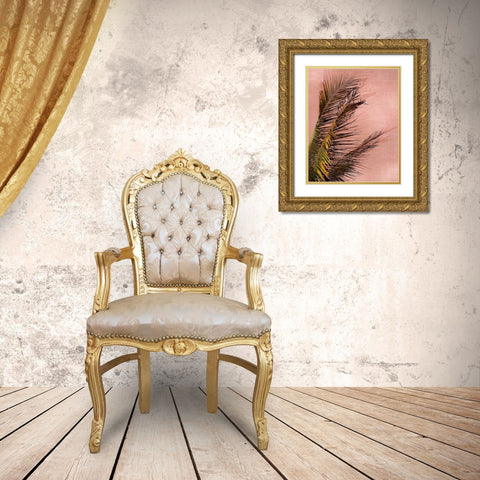 Honduras Palm Gold Ornate Wood Framed Art Print with Double Matting by Carpentieri, Natalie