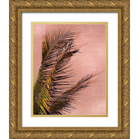 Honduras Palm Gold Ornate Wood Framed Art Print with Double Matting by Carpentieri, Natalie