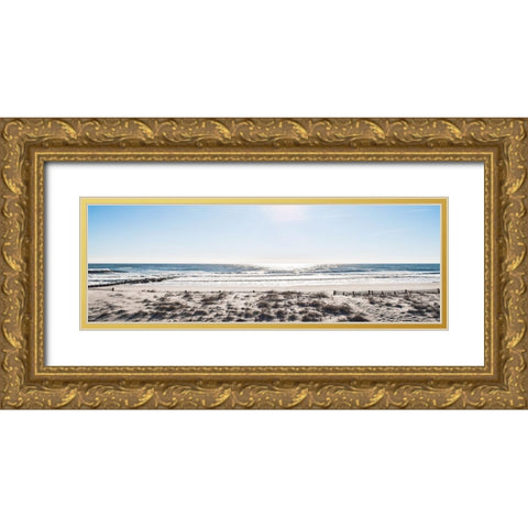 Sunday Surf Gold Ornate Wood Framed Art Print with Double Matting by Carpentieri, Natalie