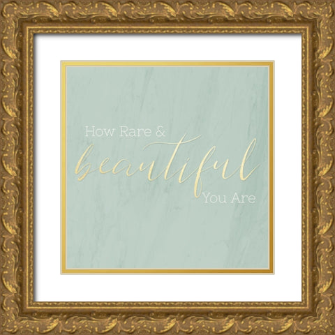 Rare and Beautiful Gold Ornate Wood Framed Art Print with Double Matting by CAD Designs