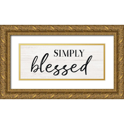 Simply Gold Ornate Wood Framed Art Print with Double Matting by Carpentieri, Natalie