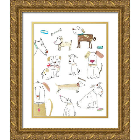 Second Nature Gold Ornate Wood Framed Art Print with Double Matting by Pope, Katherine and Elizabeth