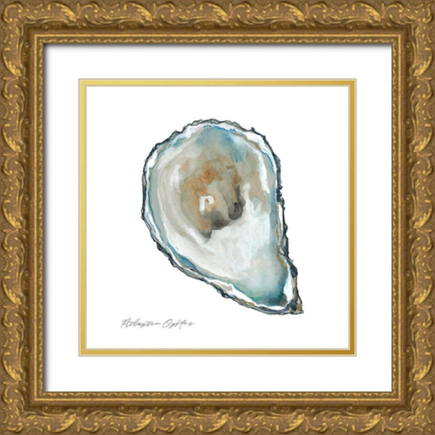 Atlantic Oyster Gold Ornate Wood Framed Art Print with Double Matting by Robinson, Carol