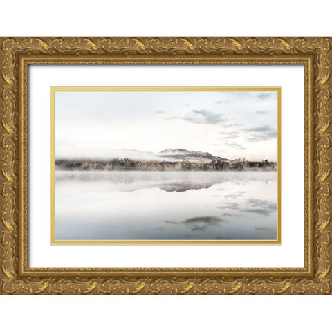 Sunrise Clouds Gold Ornate Wood Framed Art Print with Double Matting by Haney, Chuck