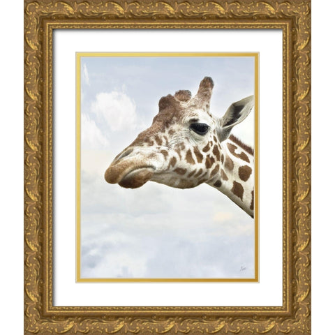 Grumpy Gold Ornate Wood Framed Art Print with Double Matting by Nan