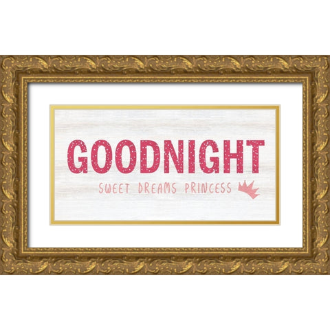 Princess Goodnight Gold Ornate Wood Framed Art Print with Double Matting by Carpentieri, Natalie