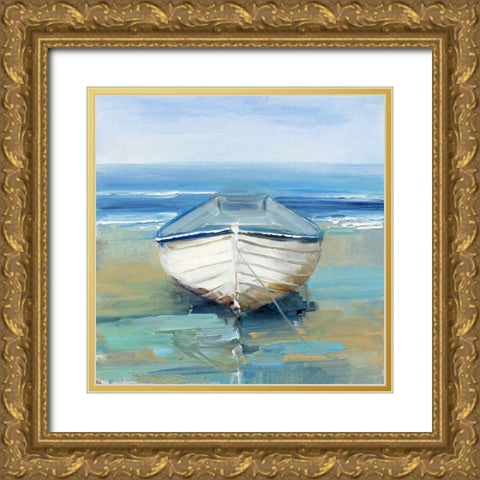 Beach Dreamin Gold Ornate Wood Framed Art Print with Double Matting by Swatland, Sally