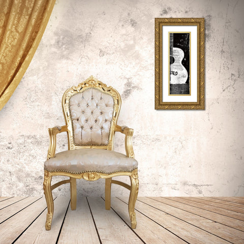 Accoustic Evening Gold Ornate Wood Framed Art Print with Double Matting by Knutsen, Conrad