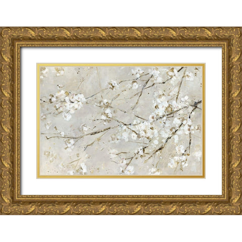 Blossom Confetti Gold Ornate Wood Framed Art Print with Double Matting by Swatland, Sally