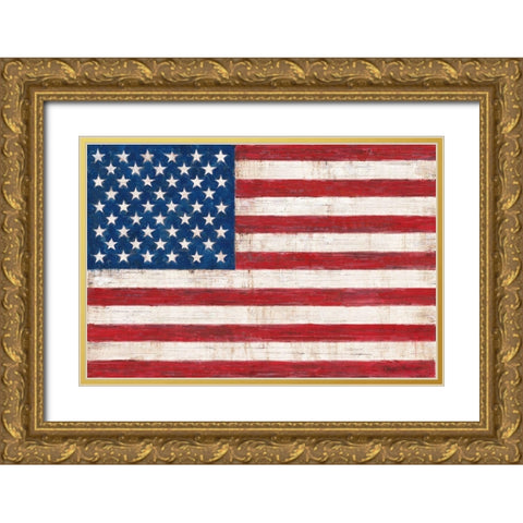 Old Glory Gold Ornate Wood Framed Art Print with Double Matting by Manning, Ruane
