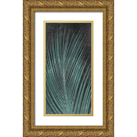 Palm Oasis I Gold Ornate Wood Framed Art Print with Double Matting by Carpentieri, Natalie