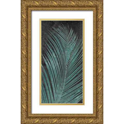 Palm Oasis II Gold Ornate Wood Framed Art Print with Double Matting by Carpentieri, Natalie