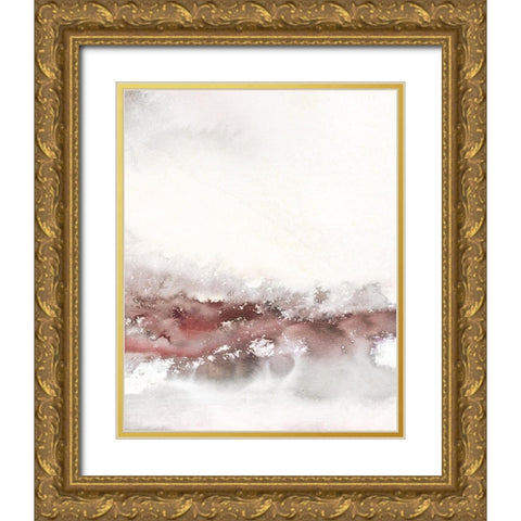 Soft Waves II Gold Ornate Wood Framed Art Print with Double Matting by Robinson, Carol