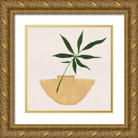 Simple Nature I Gold Ornate Wood Framed Art Print with Double Matting by Tava Studios