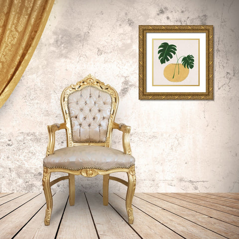 Simple Nature II Gold Ornate Wood Framed Art Print with Double Matting by Tava Studios