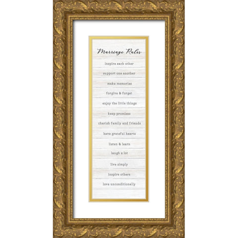 Marriage Gold Ornate Wood Framed Art Print with Double Matting by Carpentieri, Natalie