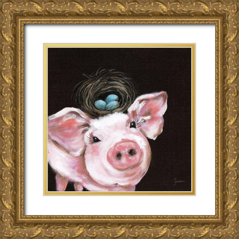 Playful Nature II Gold Ornate Wood Framed Art Print with Double Matting by Tava Studios