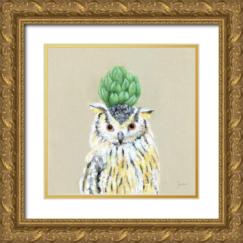 Playful Nature VI Gold Ornate Wood Framed Art Print with Double Matting by Tava Studios