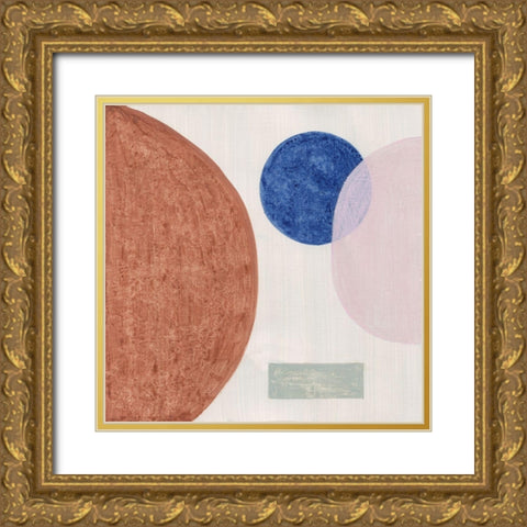 Earthly Orbs I Gold Ornate Wood Framed Art Print with Double Matting by Tava Studios