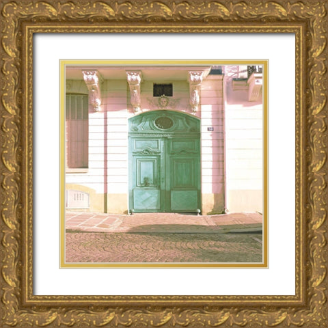 Trente Gold Ornate Wood Framed Art Print with Double Matting by Jill, Susan