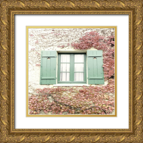 Giverny Gold Ornate Wood Framed Art Print with Double Matting by Jill, Susan