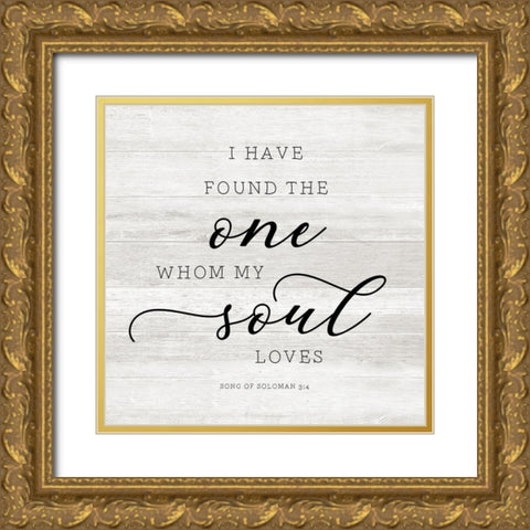Soul Loves Gold Ornate Wood Framed Art Print with Double Matting by Carpentieri, Natalie