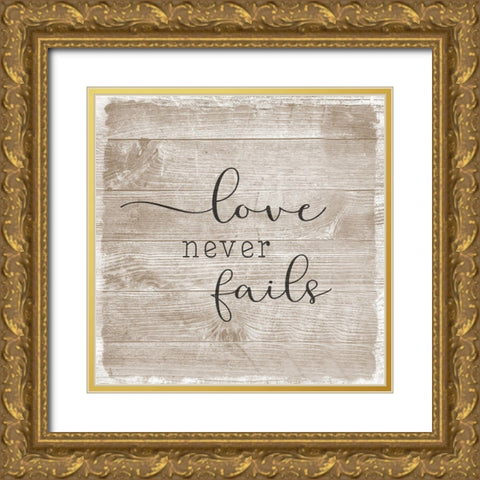 Love Is III Gold Ornate Wood Framed Art Print with Double Matting by Carpentieri, Natalie