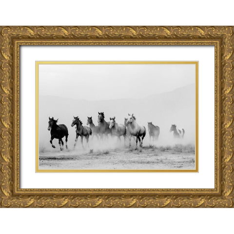Tooele County Gold Ornate Wood Framed Art Print with Double Matting by Jaynes, William D.